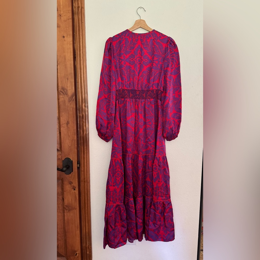 Boden Pippa Satin Maxi Dress - 6R NWOT - Picture 2 of 7